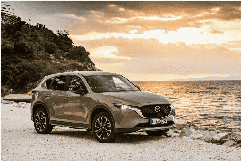 Mazda CX-5 – brown clor beside the ocean