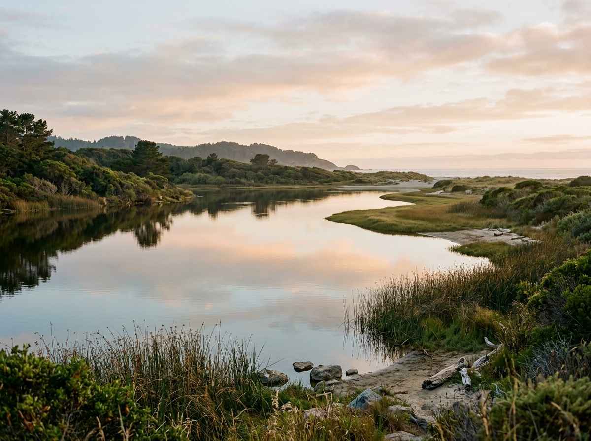 La Sagesse beach and lagoon with peaceful coastal scenery