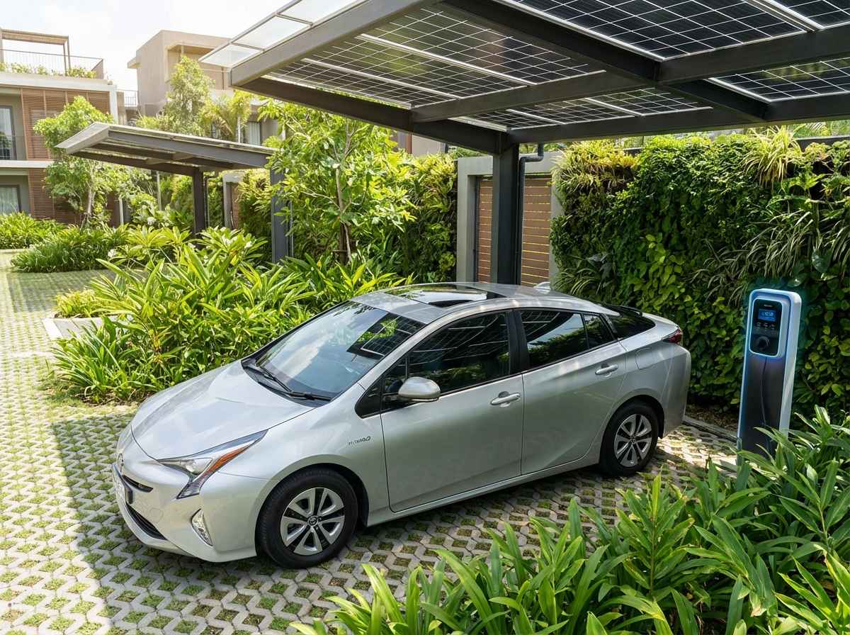 Hybrid vehicle designed for fuel efficiency and modern performance