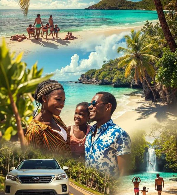 Best car rental for families in Grenada visiting Grand Anse Beach, Annandale Falls, and other top attractions with comfort and flexibility.