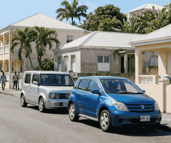 Nissan Cube and a Toyota Ist